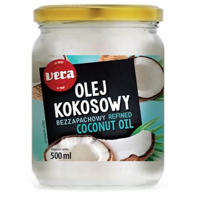 VERA Kookosõli 100% 500ml(klaaspurk)_0