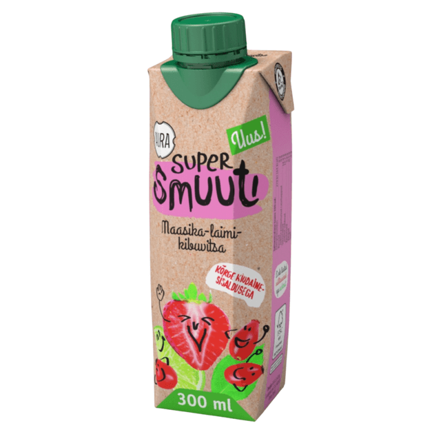 AURA Super smuuti maasika-laimi-kibuvitsa 0,3l product_info