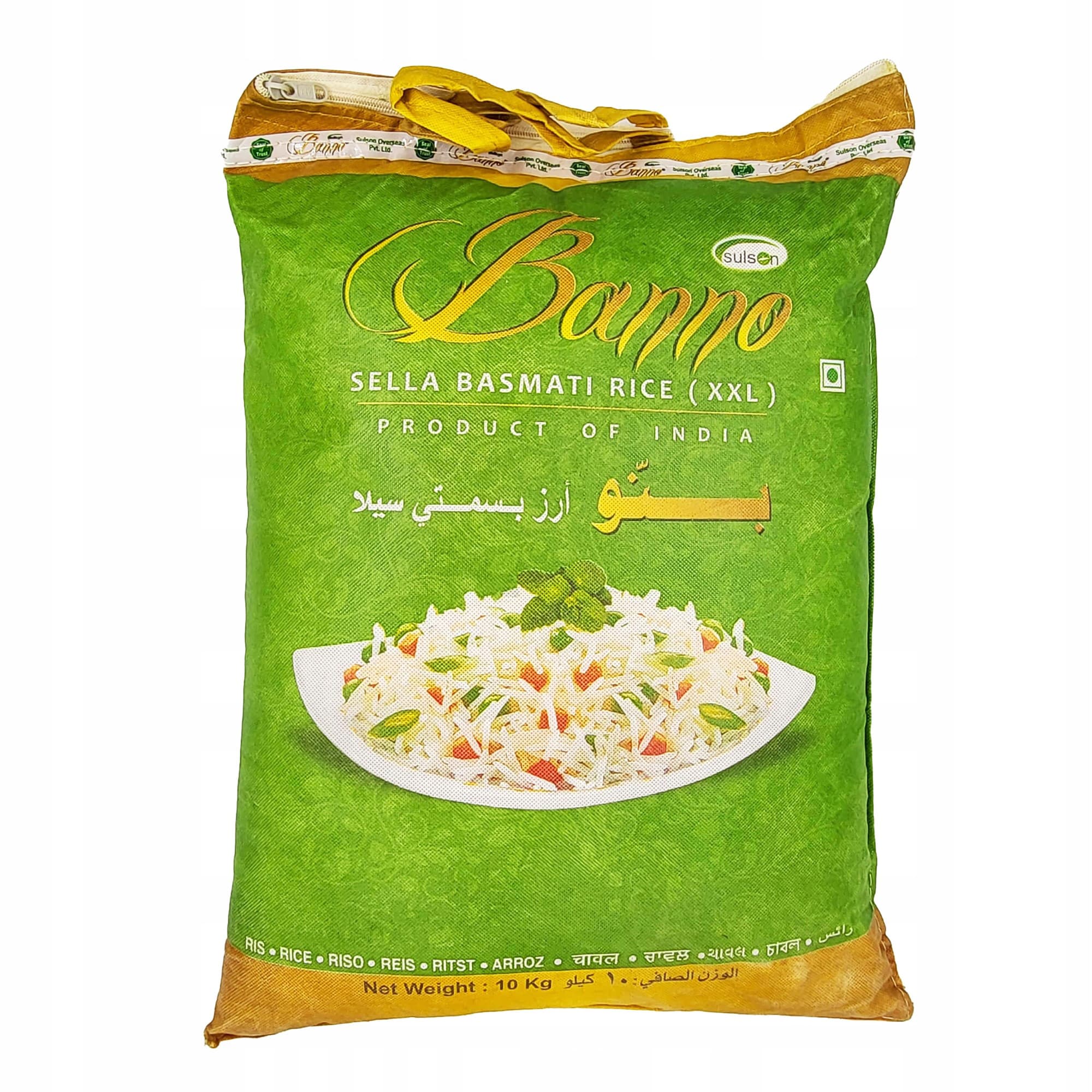 BANNO Eriti pikk Basmati Sella aurutatud riis 10kg_0