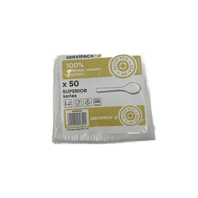Kohvilusikas, 50tk (läbipaistev, korduvkasutatav) product_info