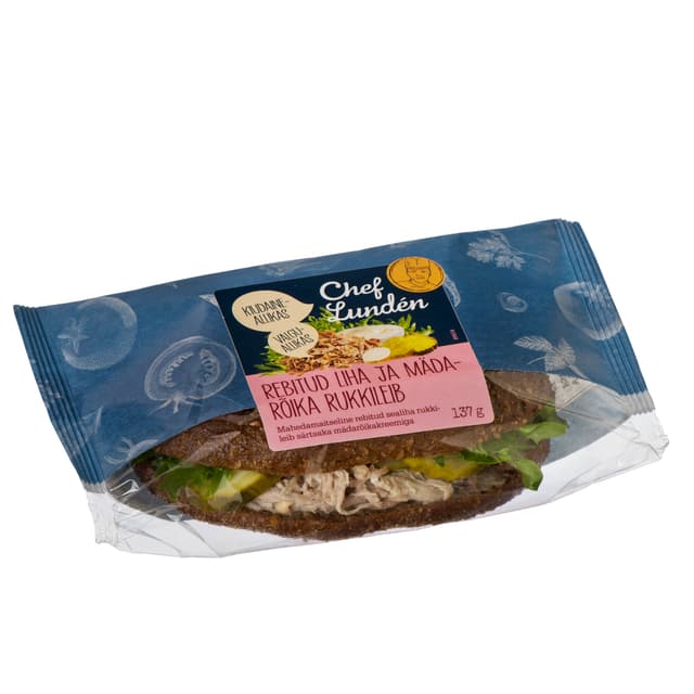CHEF LUNDEN Rebitud liha ja mädarõika rukkileib 137g product_info