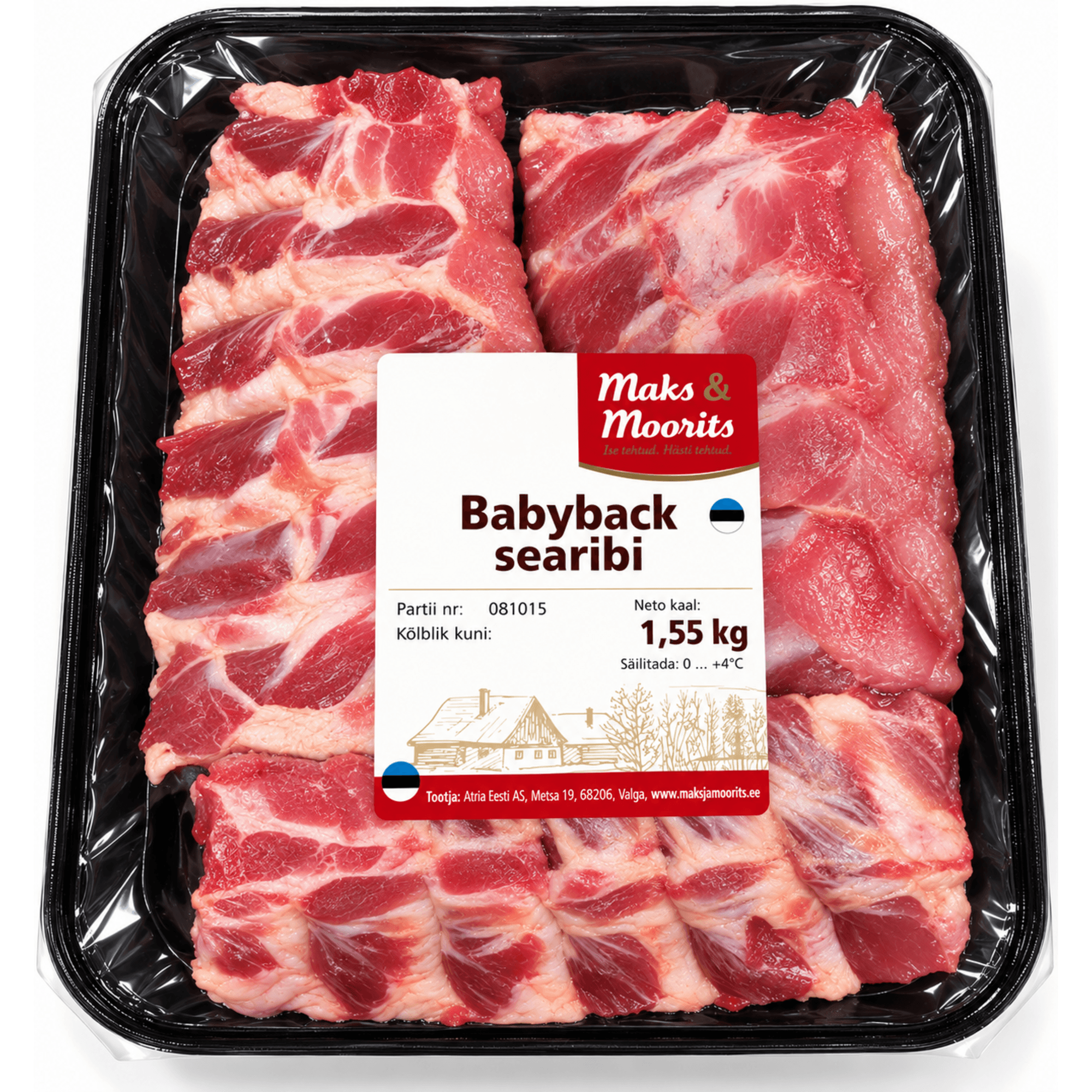 MAKS&MOORITS Babyback searibi kg (ca 850g)_0