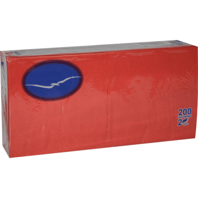 Salvrätikud 24x24cm 200tk (2 kihilised, punased) product_info
