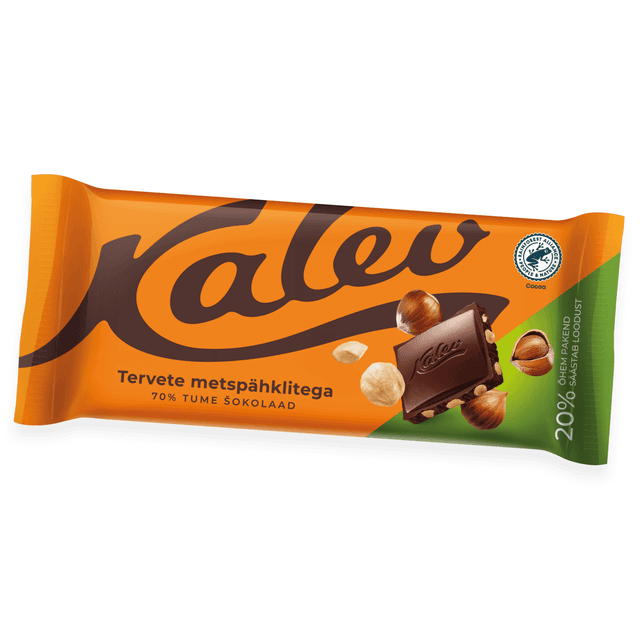 KALEV Tume šokolaad tervete metspähklitega 100g product_info