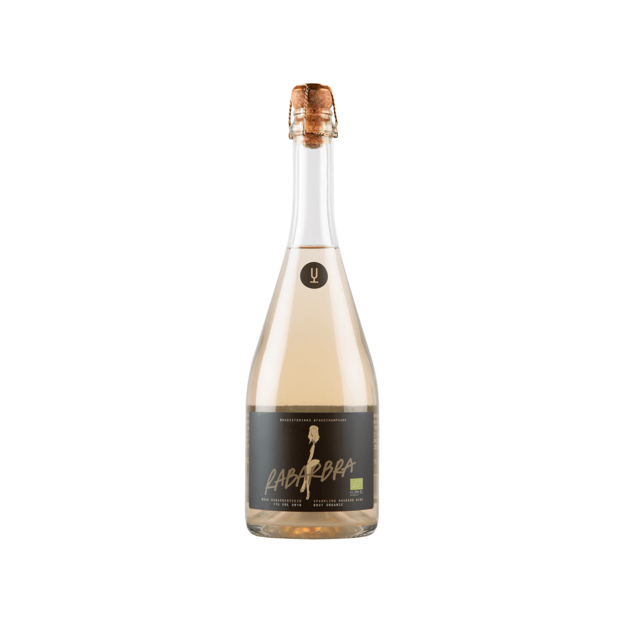 NUDIST Rabarbra rabarberivahuvein Organic 11%75cl(kuiv)_0