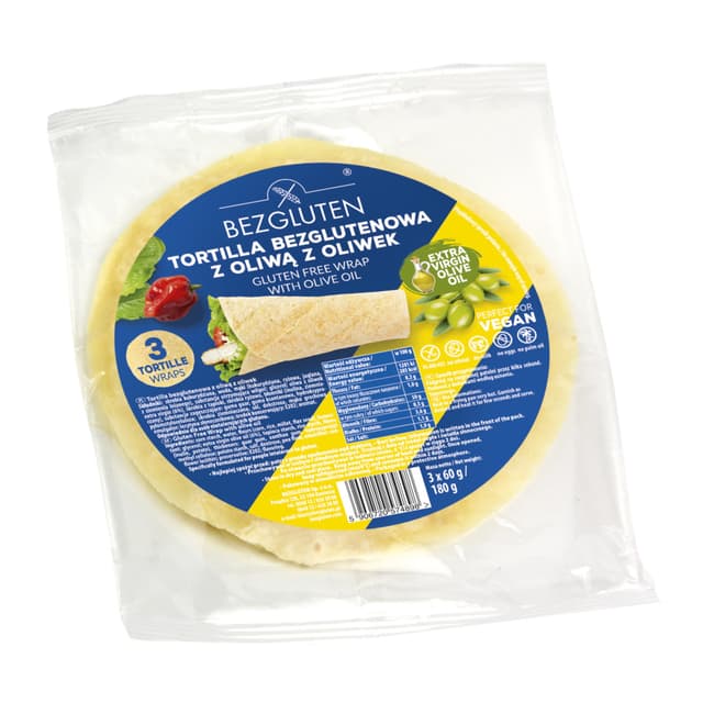 BEZGLUTEN Tortilja 180g (3x60g, gluteenivaba) product_info