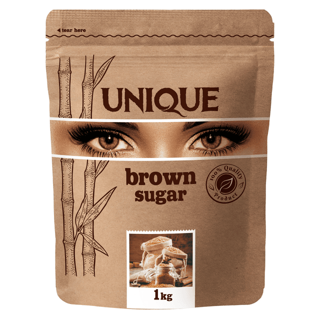 UNIQUE Pruun roosuhkur (rafineerimata) 1kg product_info