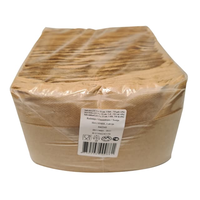 Salvrätikud 32,5x33cm 250tk (1-kihilised,helepruun) product_info