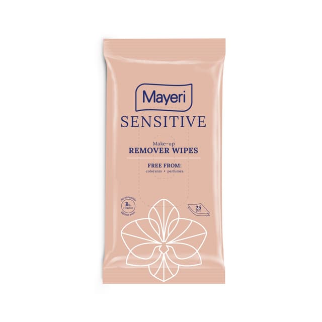 MAYERI  Meigieemaldus salvrätikud Sensitive 25tk product_info