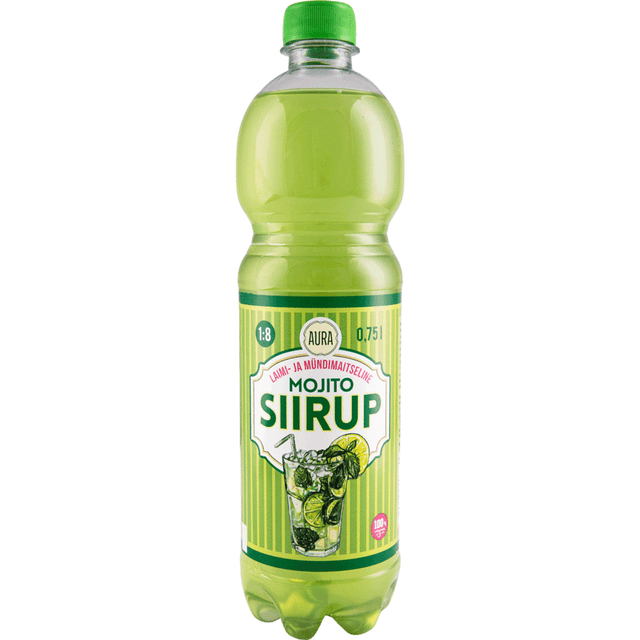 AURA Laimi-mündimaitseline Mojito siirup 0,75l(pet) product_info
