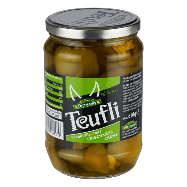 DITTMANN Pikantsed rohelised pepperonid toorjuustuga 650g product_info
