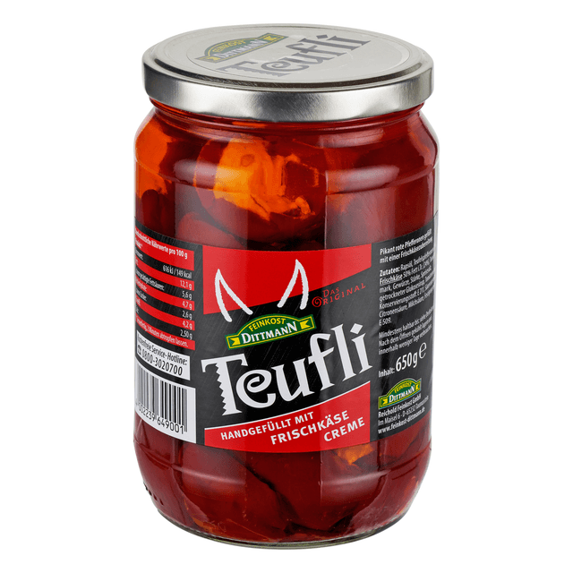 DITTMANN Pikantsed punased pepperonid toorjuustuga 650g product_info