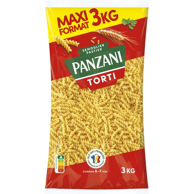 PANZANI Torti spiraalid 100% durum 3kg product_info
