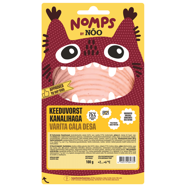 NÕO Nomps keeduvorst kanalihaga 100g(viil) product_info