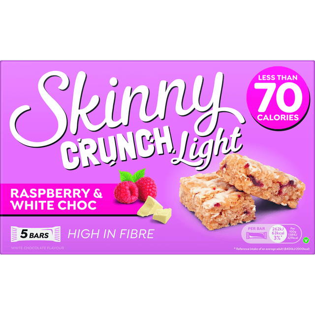 SKINNY Crunch Light Müslibatoon vaarika-valge šokolaad 5x19g product_info