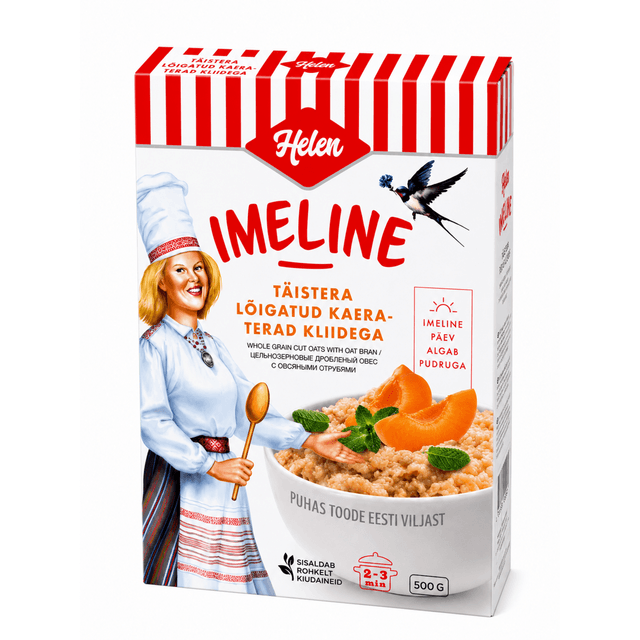 HELEN Imeline täistera lõigatud kaeraterad kliidega 500g product_info