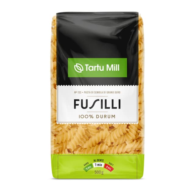 TARTU MILL Fusilli 100% durum 500g(spiraalid) product_info