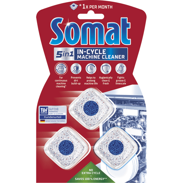 SOMAT Nõudepesumasina puhastusvahend 3x20g product_info