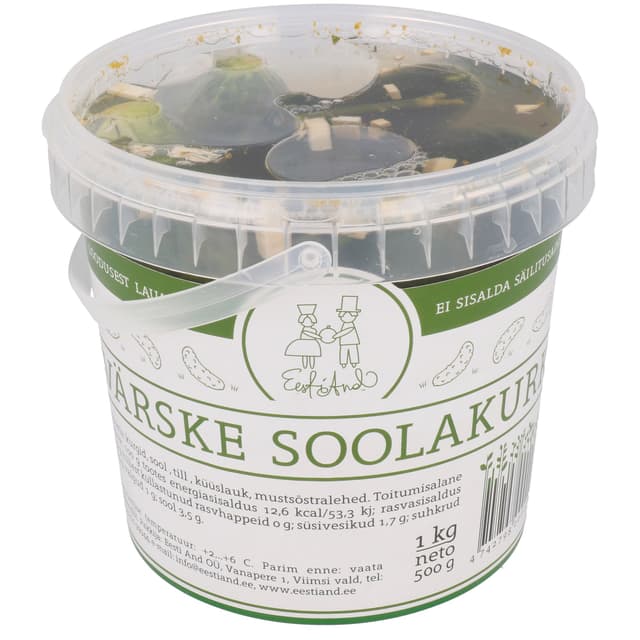 PJ EESTI AND Värske soolakurk 1kg(ämber) product_info