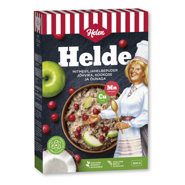 HELEN Helde mitmeviljapuder jõhvika, kookose ja õunaga 500g product_info
