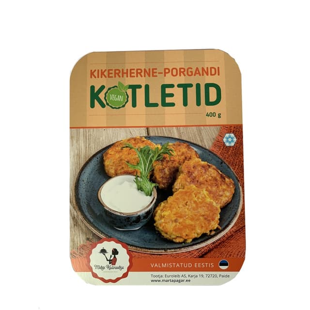 MARTA KULINAARIA Kikerherne-porgandikotletid 400g(külmut.) product_info