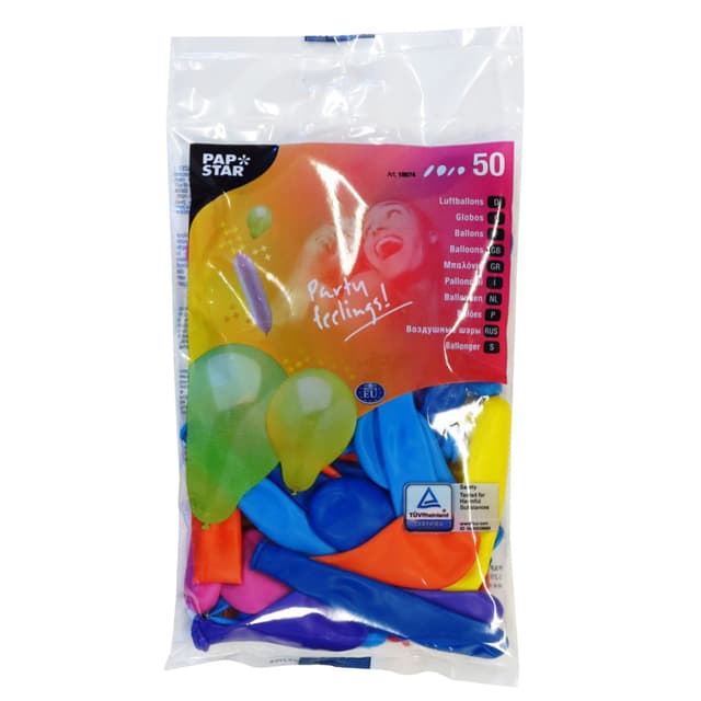 PAPSTAR Õhupallid 50tk (erinevad kujud) product_info