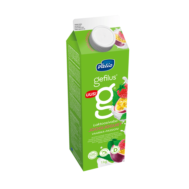 VALIO GEFILUS Joogijogurt vaarika-passioni 1kg(laktoosivaba) product_info