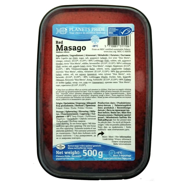 PLANETS PRIDE Moiva kalamari Masago punane 500g (külmut.) product_info