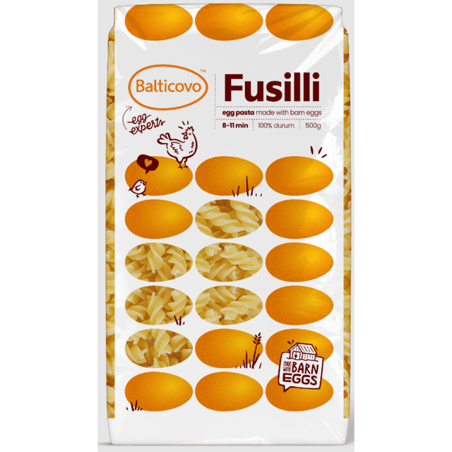 BALTICOVO Fusilli munapasta 100% durum 500g product_info