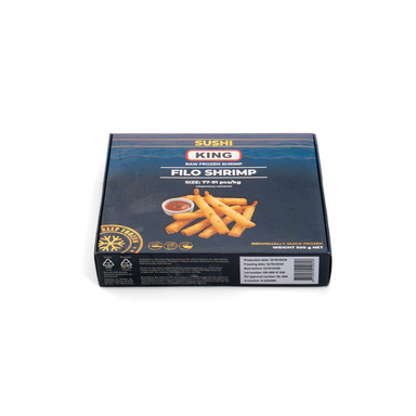 KING Vannamei krevetid 31/40 filotaignas 500g (külmut.)