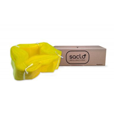 SACLO Jäätmekäitluse prügikott Mini 60m 4tk (kollane,20my)