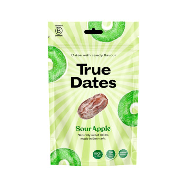 TRUE DATES Datlid Sour Apple 100g