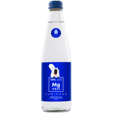 LUMIORAV Magneesiumivesi kerge mulliga 0,33l (klaas)