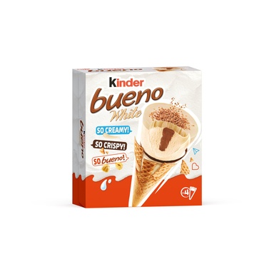 KINDER Bueno White jäätis vahvlikoonuses 4x90ml/248g