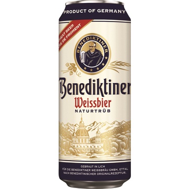 BENEDIKTINER nisuõlu Weissbier 5,4% 50cl (purk)
