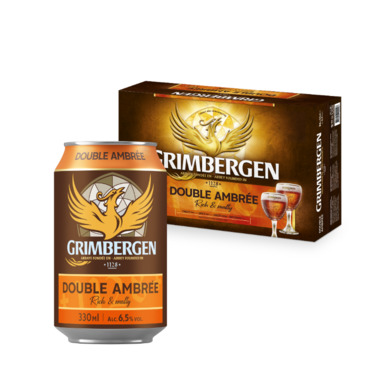 GRIMBERGEN õlu Double Ambree tume 6,5% 24x33cl (purk, kohver)