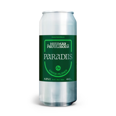 HIIUMAA PRUULIKODA õlu Paradiis Pilsner hele 4,6% 44cl (purk