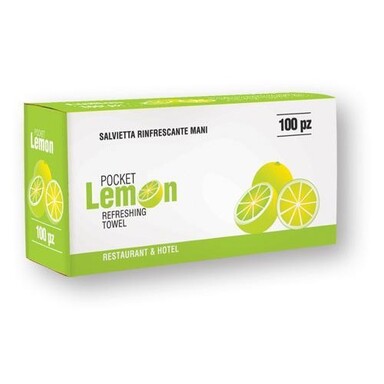 POCKET Niisutatud salvrätikud Lemon 100tk