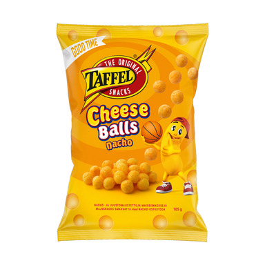 TAFFEL Maisisnäkid Cheese Balls Nacho 105g