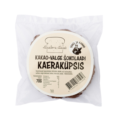 SALME SAI Kaeraküpsis kakao-valge šokolaadiga 70g