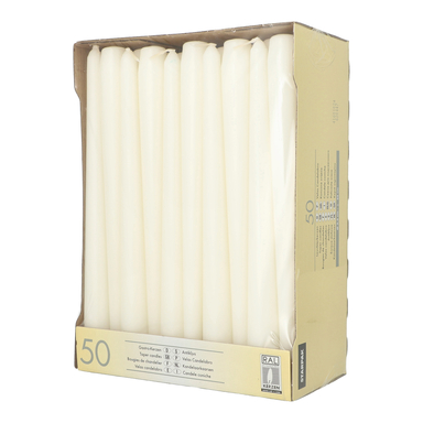 PAPSTAR Antiikküünlad 2,2x25cm, 7h, 50tk (valge)