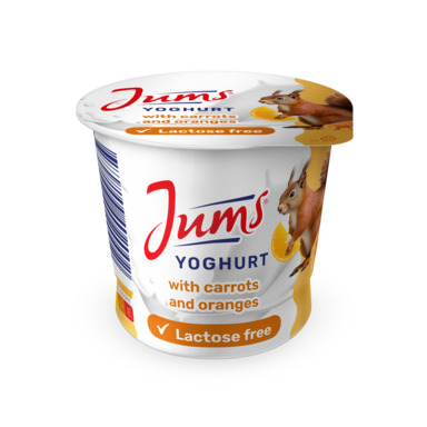JUMS Jogurt porgandi-apelsini 125g (laktoosivaba)