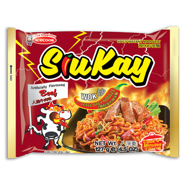 SIUKAY Kiirnuudlid vürtsikad, veiselihamaitselised 127g