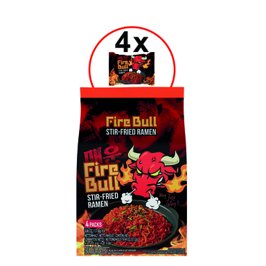 FIREBULL Kiirnuudlid ramen veiselihaga 551,20g (4x137,80g)