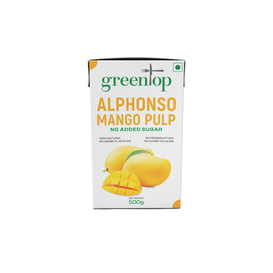 GREENTOP Alphonso mangopüree 500g (suhkruta)