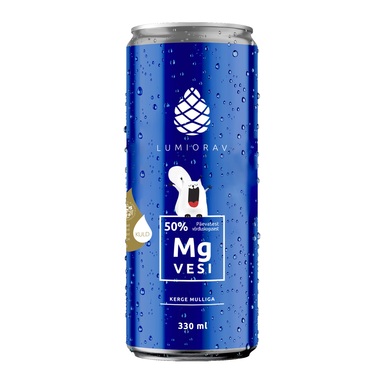 LUMIORAV Magneesiumivesi kerge mulliga 0,33l (purk)