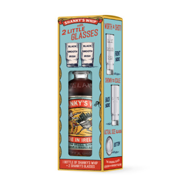 SHANKY'S WHIP Black Irish Whiskey Liqueur 33% 35cl (karbis)