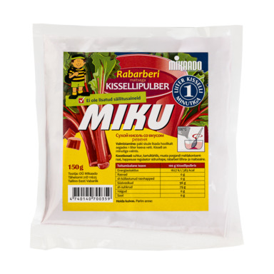 MIKAADO Kisselipulber Miku rabarberi maitsega 150g