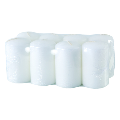 HANSA CANDLE Lauaküünlad Pillar 50x70mm 8tk (valge)