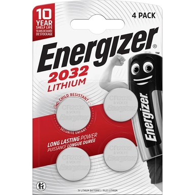 ENERGIZER Patarei Lithium CR2032/BP4 4tk